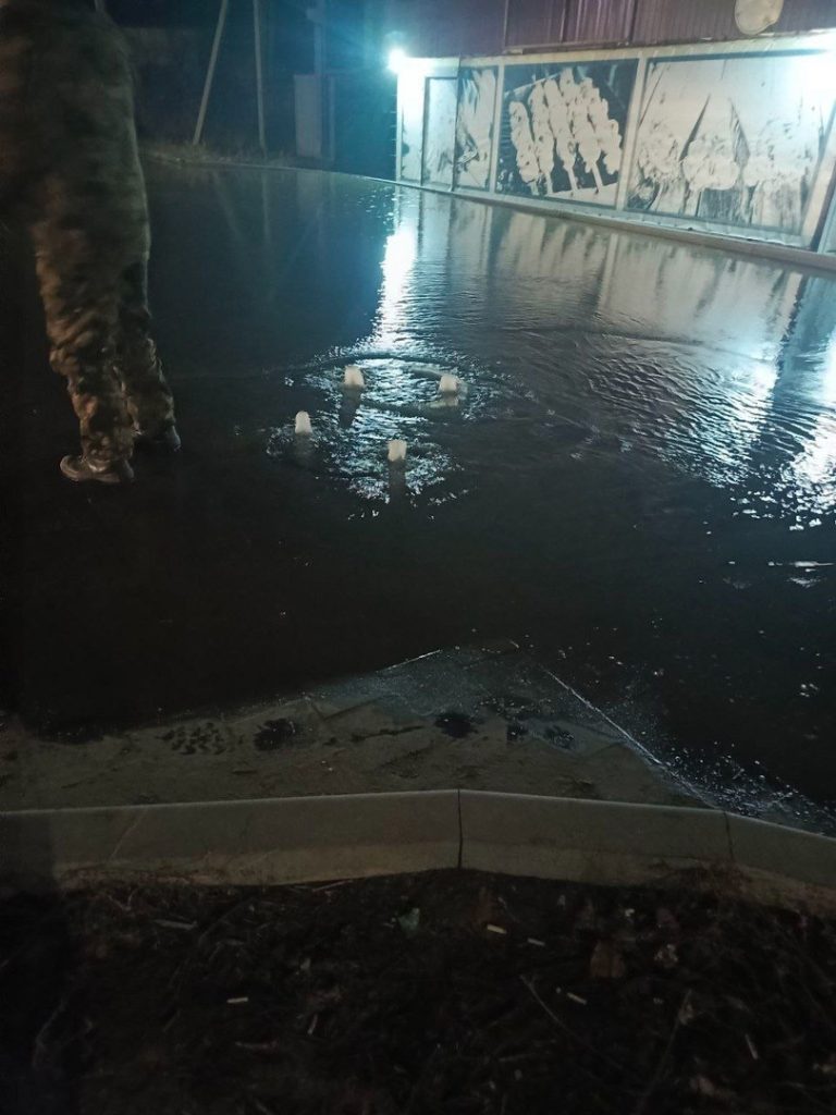 Потоп в Михайловке на ул. Поперечная