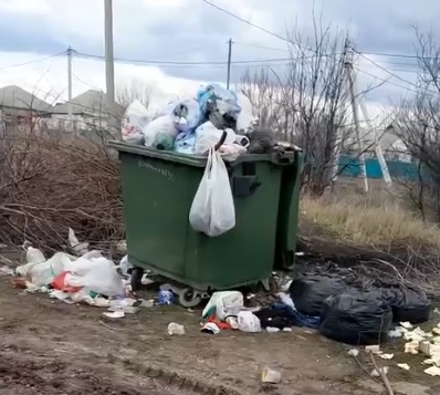 Мусор не вывозят в Михайловке уже три недели: улица Тернового утопает в отходах