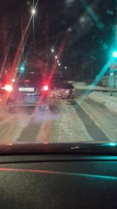 ДТП на перекрёстке улиц Украинской и Обороны в Михайловке