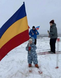 В Арчединской прошел лыжный пробег в память о героях Сталинграда и казаках