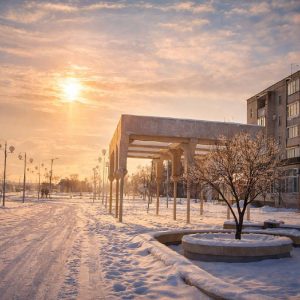 Жители Михайловки делятся фотографиями живописного заката