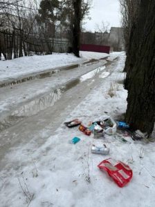 Жители Михайловки возмущены стихийной свалкой у школы