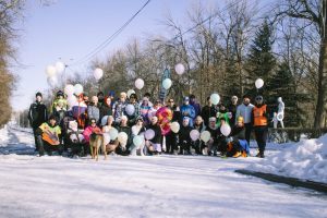 Весенний праздник бега в парке Смехова