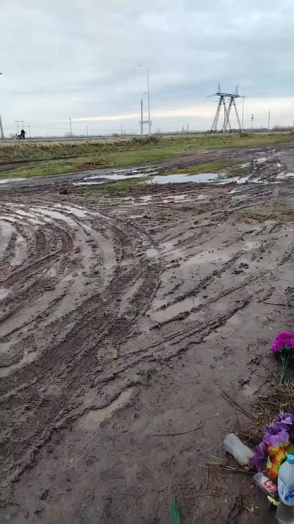 Состояние центрального входа на Себровское кладбище в Михайловке