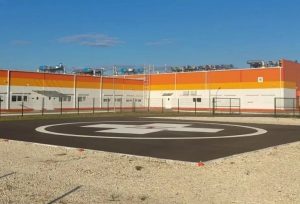 В Михайловке открыли новую вертолетную площадку для санитарной авиации
