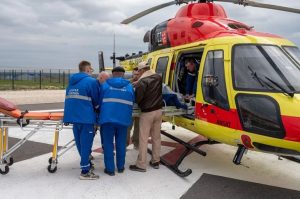 Новая вертолётная площадка санавиации в Михайловке приняла первого пациента