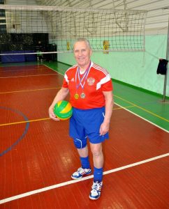 85-летний ветеран из Михайловки стал чемпионом России по волейболу