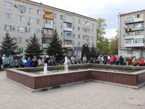 В Михайловке торжественно запустили «Фонтан счастья»